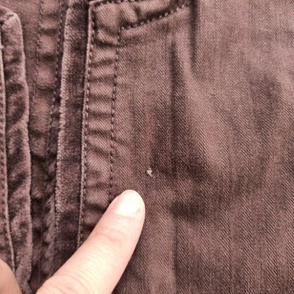 100% Cotton Denim Brown Fitted Jacket - Express - Women’s XS - Picture 12 of 12